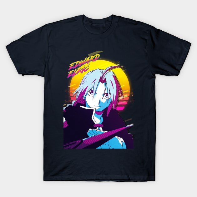 Fullmetal Alchemist - Edward Elric T-Shirt by 80sRetro